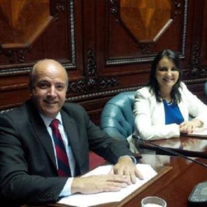 Senadores Germán Coutinho y Cecilia Eguiluz