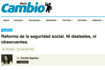 Columna Diario Cambio, Jueves 6 de abril de 2023