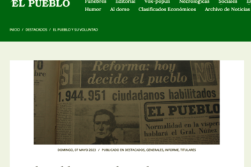 Informe sobre recolección de firmas Diario El Pueblo