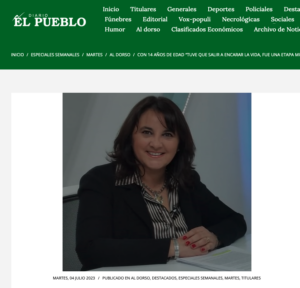 Diario El Pueblo, Al Dorso, Julio 2023